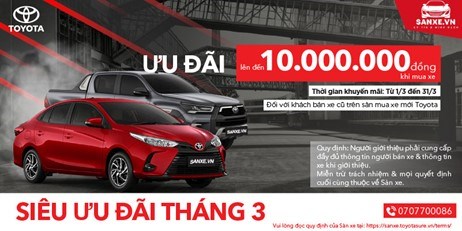 Chương trình ưu đãi đặc biệt dành cho khách hàng bán xe cũ và người giới thiệu